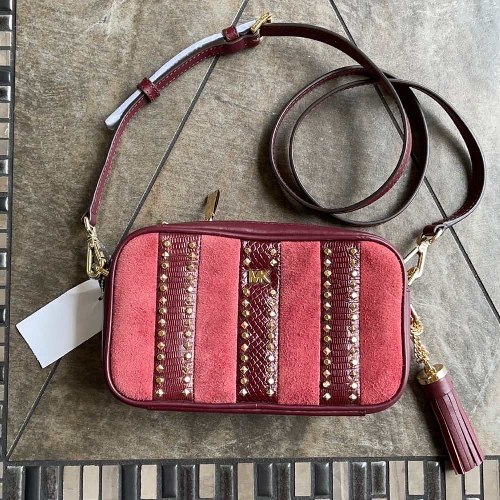 Michael Kors Small Camera Bag Ox Blood North/South
